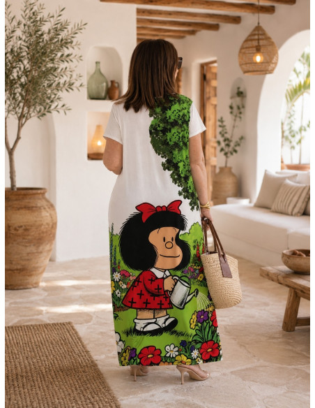 Vestido Largo estampado Mafalda