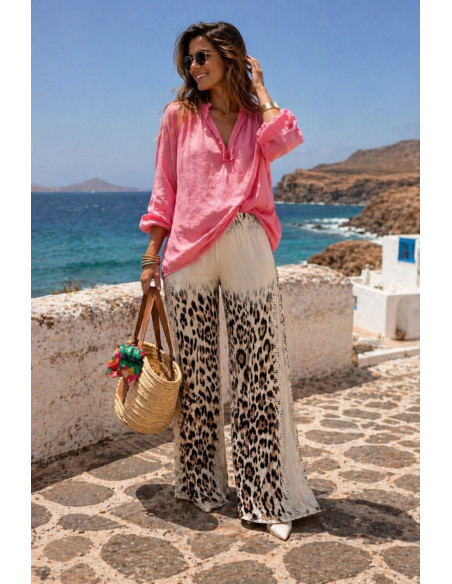 🌟 Pantalón Punto Seda Estampado: Elegancia y Comodidad