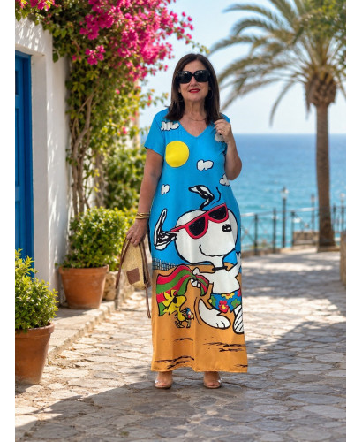 Vestido Largo con  Personaje