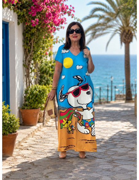 Vestido Largo con  Personaje
