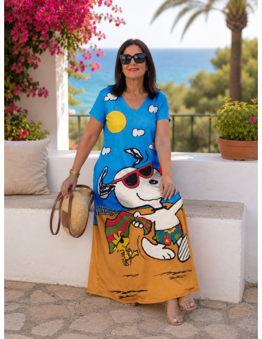 Vestido Largo con  Personaje