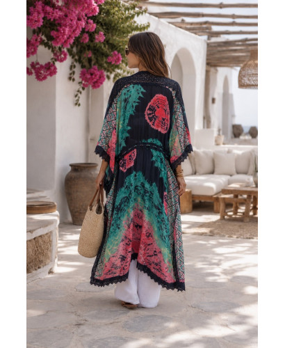 Kimono seda gris (ref 7980) 2
