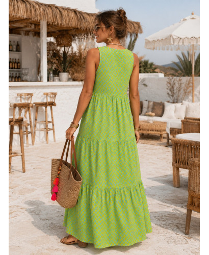 Vestido Halter Tropical Bordado 2