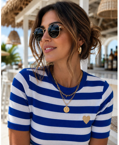 Suéter Navy en blanco y azul 2
