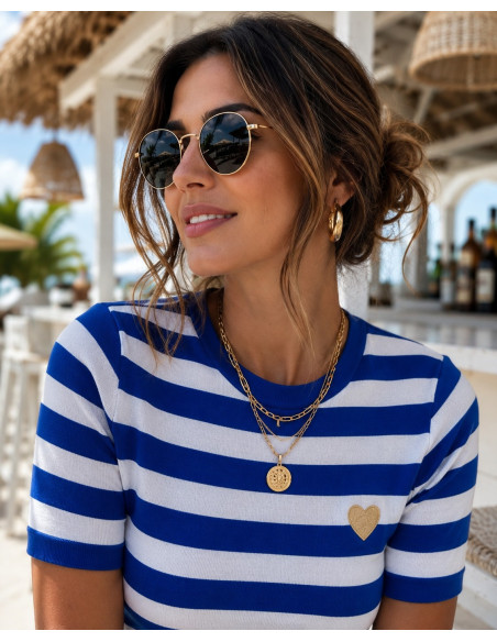 Suéter Navy en blanco y azul