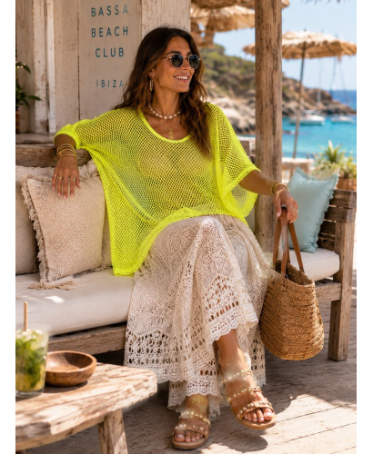 Camiseta amarillo Flúor Rejilla 2
