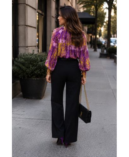 👚 Blusa Satén Malva y Lima