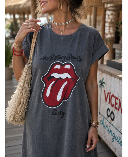 Vestido Rolling Gris Vintage 2