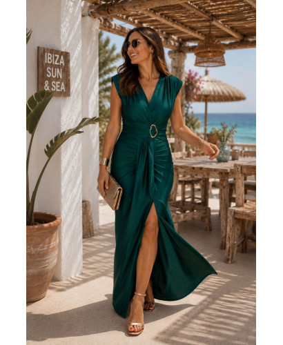 Vestido Gala verde 2