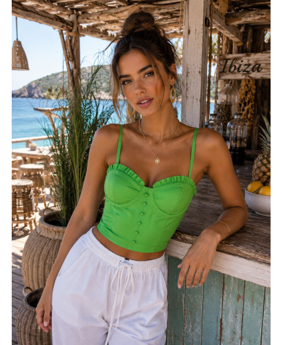 Top Corsé con Tirantes Regulables verde 2
