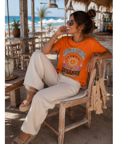 👚 Camiseta Celestial naranja 2