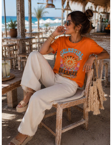 👚 Camiseta Celestial naranja