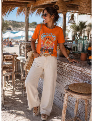 👚 Camiseta Celestial naranja