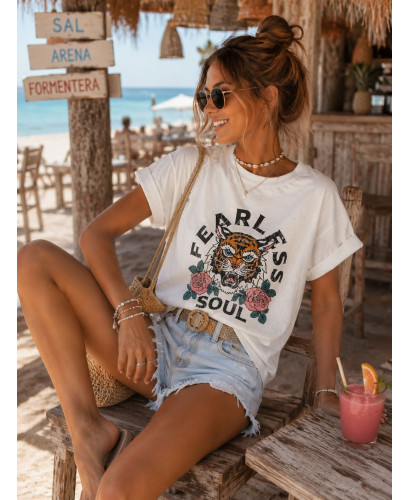 Camiseta Blanca "Fearless Soul"