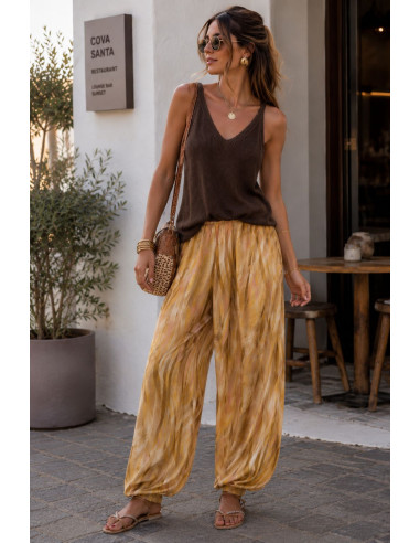 Pantalón bombacho mostaza