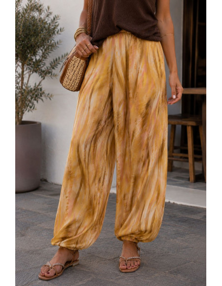 Pantalón bombacho mostaza