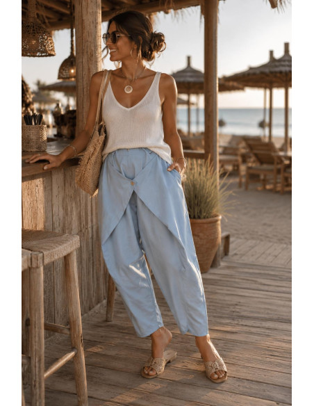 Pantalón Capri azul