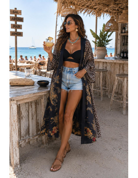 Kimono Bordado Print