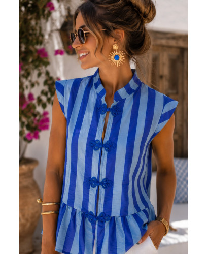 Blusa rayas azules
