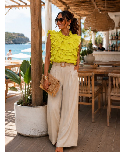 Top halter lima con volantes 2