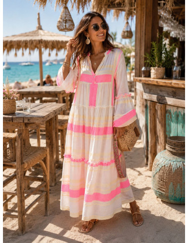 🏛️ Vestido Griego Bordado: Elegancia crudo y...