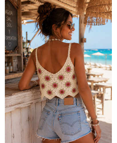 Top Corto de Crochet Boho 2