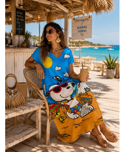 Vestido Largo con  Personaje