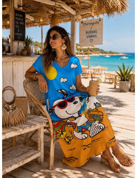 Vestido Largo con  Personaje