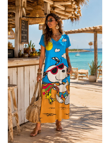 Vestido Largo con  Personaje