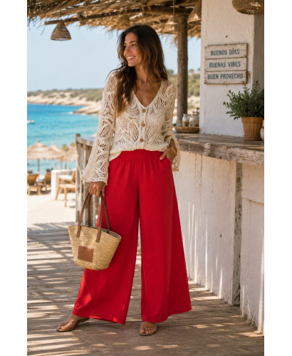 Pantalón Coral Pata Ancha