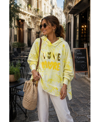 Sudadera Tie Dye Amarillo Gold