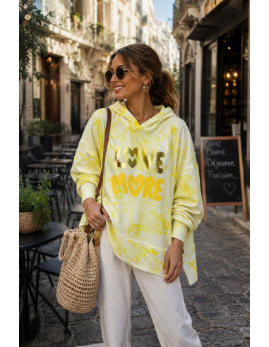 Sudadera Tie Dye Amarillo Gold