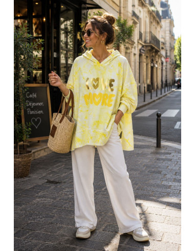 Sudadera Tie Dye Amarillo Gold