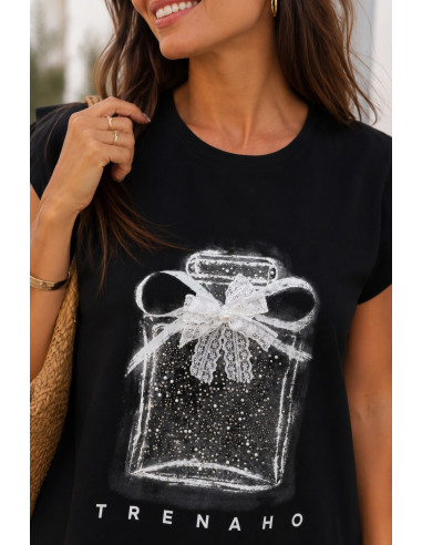 Vestido negro fragancia