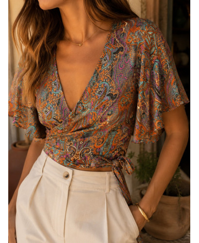 🌼 Blusa Sedosa: Elegancia y Frescura en Naranja 2