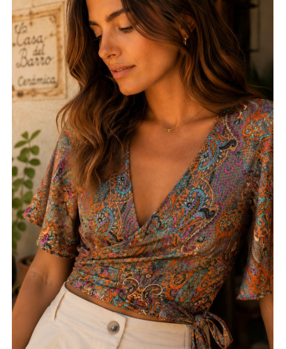 🌼 Blusa Sedosa: Elegancia y Frescura en Naranja