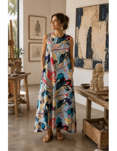 Vestido floral con estilo y comodidad 🌼