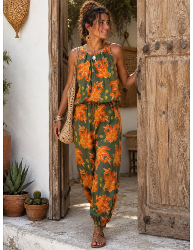 Conjunto de Pantalón Bombacho y Blusa de...