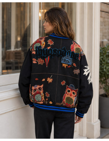 Cazadora Estampada con Tribanda y Bolsillos...