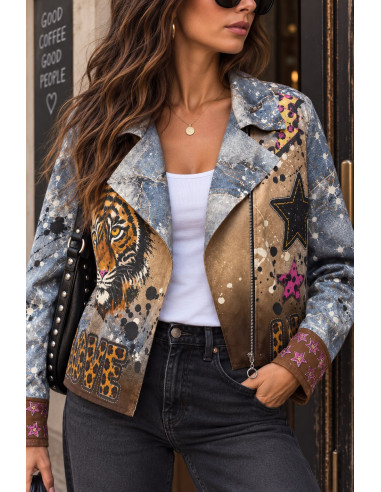 Biker de Antelina Estampada ROCK & LOVE