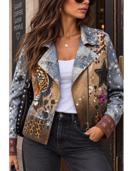 Biker de Antelina Estampada ROCK & LOVE