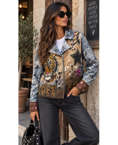 Biker de Antelina Estampada ROCK & LOVE