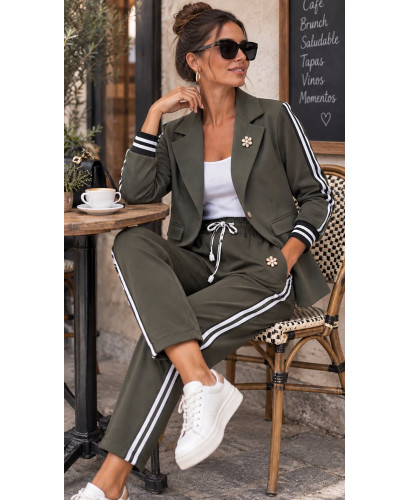 Conjunto Caqui Chaqueta  y Pantalón Milano 2
