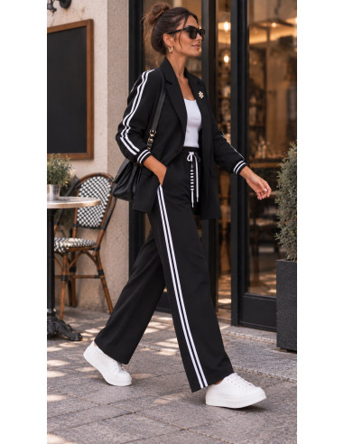 Conjunto negro Chaqueta  y Pantalón Milano