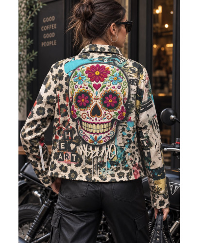 Biker de Antelina Estampada catrina 2