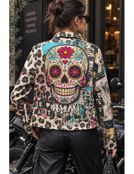 Biker de Antelina Estampada catrina