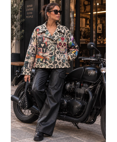 Biker de Antelina Estampada catrina