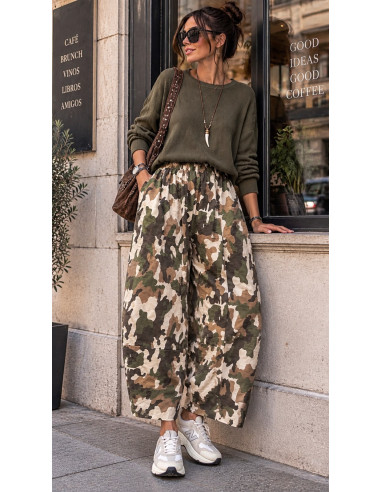 🪖 Pantalón Baggy Camuflaje Trend