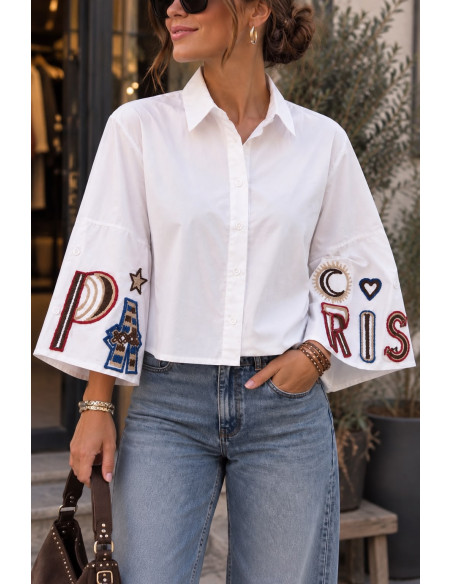 👔 Camisa Blanca “PARIS” ✨