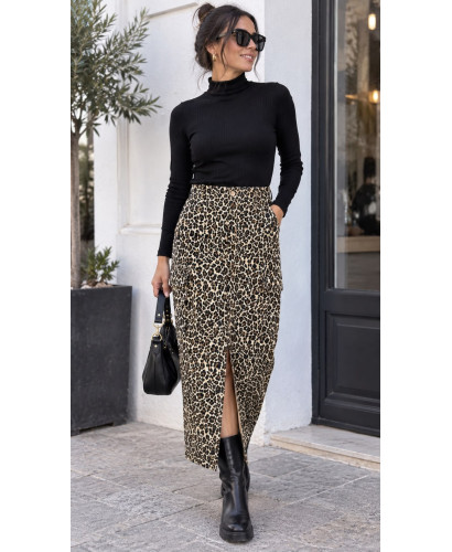 Falda Vaquera Safari Animal Print Cargo 2
